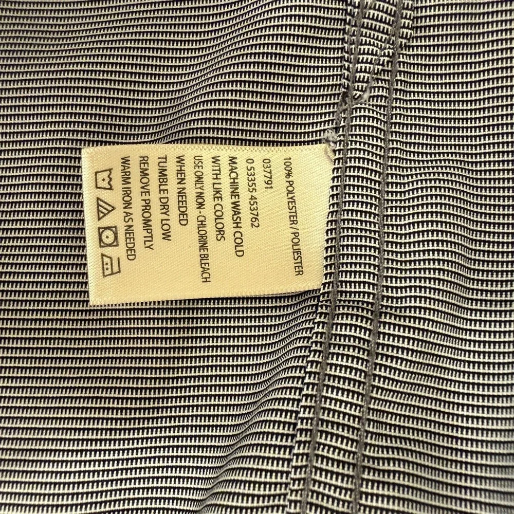 Haggar Mens Gray Button Up Shirt Mend L Collared Short Sleeve Dress - Picture 9 of 16